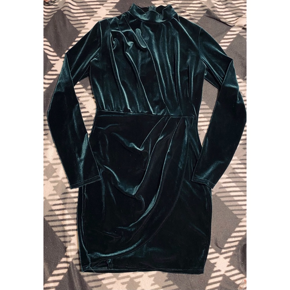 Fashion Nova Emerald Dress *EUC*